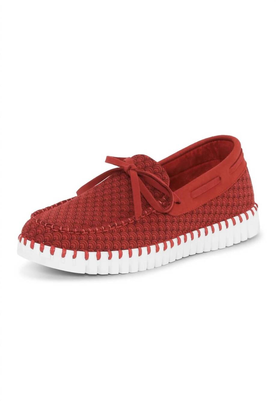 NEW ILSE JACOBSEN women's tulip 3074 loafer in red